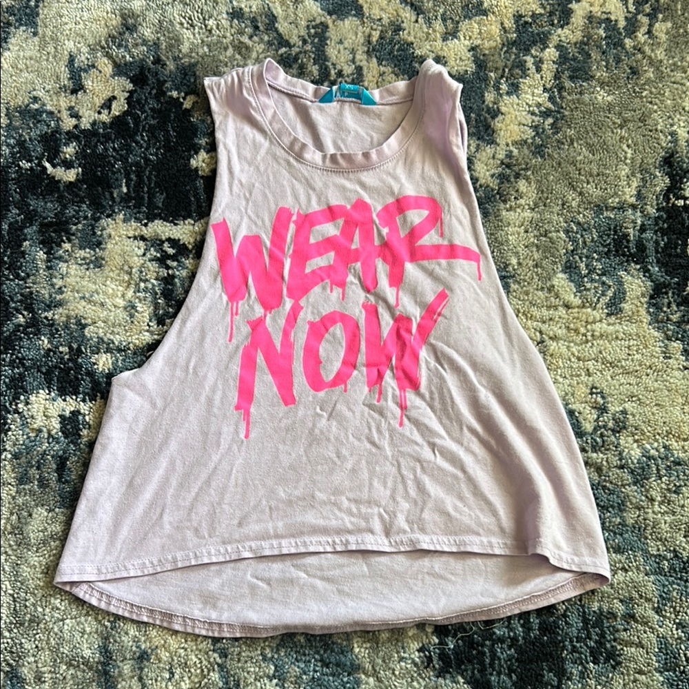 L'Amour Pink and Purple Tank Top Athletic Style